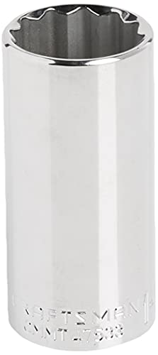 CRAFTSMAN Deep Socket, SAE, 1/2-Inch Drive, 1-1/8-Inch, 12-Point (CMMT47533) - size: 1-1/8"