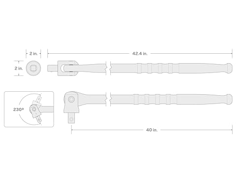 TEKTON 3/4 Inch Drive x 40 Inch Breaker Bar | SBH00340 - size: 3/4 Inch Drive x 40 Inch