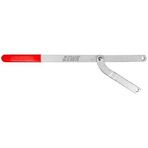 EWK Universal Camshaft Pulley Holder & Fan Clutch Removal Tool Set, Adjustable Sprocket Holding Wrench with 4 Pin Sizes for Timing Belt, Cam Gear & Pulley Service