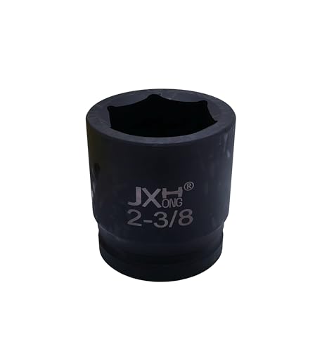 1-1/2" Drive Impact Socket, 6-Point, Heat Treated Cr-Mo Steel – Heavy Duty for Hydraulic Impact Wrench (2-3/8") - size: 2-3/8"