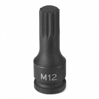 Grey Pneumatic 1112SD Socket - style: 3/8" Semi-Deep - 12 Point