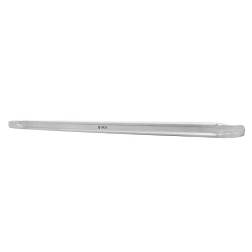 Groz 24" Tire Lever, Forged Carbon Steel Tyre Iron with Hook & Taper, Nickel Plated Bead Breaker for Truck, Tractor & Heavy-Duty Tires, 600 mm Straight Pattern (33182) - size: 24-inch