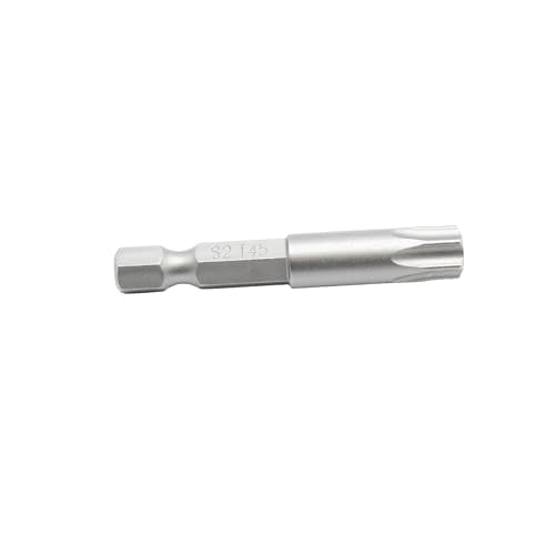 TEMO 25 pc T45 Torx Star Head Screwdriver Bit Set, S2 Steel 6 Point T-45 2 Inch Screwdriver Insert Bits - size: T45 2"L