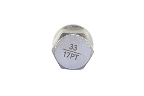 TEMO 33/17Pt Anti-Theft Wheel Lock Lug Nut Removal Socket Key 3054 for BMW | Wheel Lock Nut Socket Adapter | Anti-Theft Screw Remover Repair Tool | Tyre Fitting, Garage Repair, Tire Change - size: 33/17PT