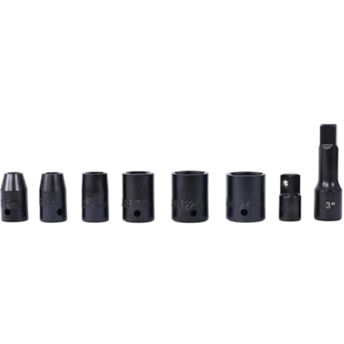 Complete Air Tool & Accessories Kit – Includes Impact Wrench, Air Ratchet, Die Grinder, Air Hammer, Hose Fittings, and Storage Case (44-Piece Black) - color: 44-piece Black