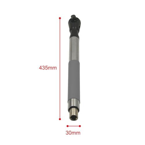 Offset Extension Wrench Impact – Electric Ratchet Wrench, Multifunctional & Durable Power Ratchet Wrenches, Chain Drive Wrench Extender, Dual-Mode Torque Control, Compatible with 1/2" Sockets (3Kits) - color: Silver Black 3 Pack
