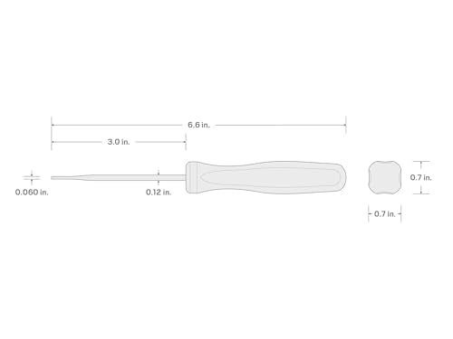 TEKTON 1/16 Inch Tip Probe (1/8 x 3 in. shank) | PNH21111 | Made in USA - style: Probe