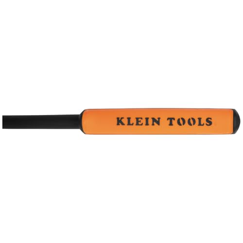 Klein Tools 71400 Long Nose Needle Nose Pliers, Angled Knurled Jaws, Double Rivet, Extended Reach for Tight Space Access, 13-Inch