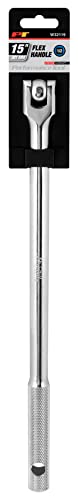 Performance Tool W32119 1/2-in Drive Flex Handle Home Improvement Hand Tool, Silver, 15-Inches - style: 1/2" Dr 15" Flex Handle