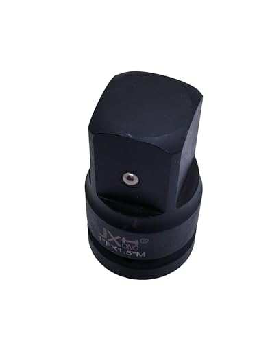 1-1/2" Drive Impact Socket Adapter, Heat Treated Cr-Mo Steel – Heavy Duty for Hydraulic Impact Wrench (Adapter 1" F to 1-1/2" M) - size: Adapter 1" F to 1-1/2" M