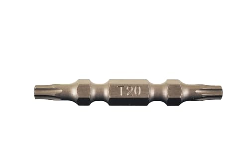 TEMO 25 pc T20 Torx 6 point Double Ended 2 Inch Screwdriver Insert Bits - size: T20 double