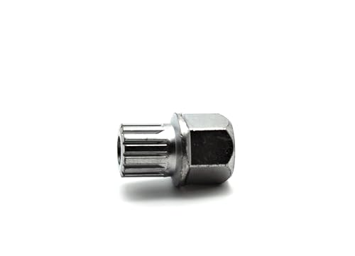 TEMO 59/14Pt Wheel Lock Lugnut Anti-Theft Lug Nut Screw Removal Key Socket S3057 for Vw Audi - size: 59/14PT
