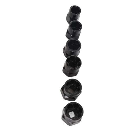 Nut Extractor Set Alloy Steel Bolt Extractor Set 13 Pcs Deep Spiral Grip with 1 4in Hex to 3 8in Adapter for Damaged Rusted Nuts Bolts Automotive Repair