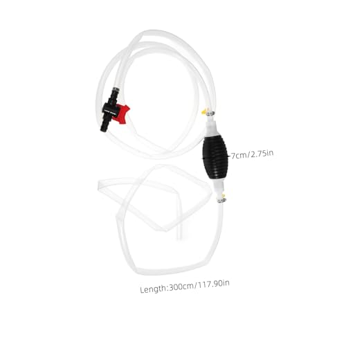 Hand Siphon Pump Fuel Transfer Pump for Gas Siphon Kit Hose for Cars and Fish Tanks