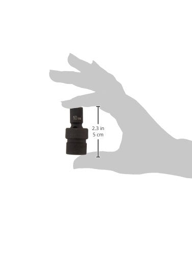 Grey Pneumatic (1010UM) 3/8" Drive x 10mm Standard Universal Socket - size: 0.3937", style: 0.3937" Standard Universal