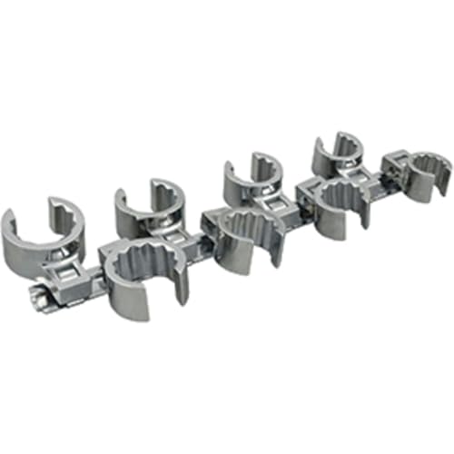 Martin BC8K 8 Piece , 12 Piont , Flare Nut Crowfoot Wrenches , 5/8" 1 1/16", Clip Rail , Chrome finish
