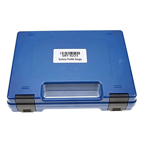 Surface Profile Gauge SRT-6223 for Blast Cleaned Surfaces | 0–800 μm / 29.5 mils range, tungsten carbide tip, metric/imperial conversion, average calculation, carrying case included