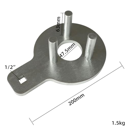 Crankshaft Vibration Harmonic Balancer Damper Holding Tool Crankshaft Pulley Removal Tool Compatible with Chrysler/Grand Cherokee/Dodge Ram 5.7L 6.1L 6.2L 6.4L Engine Replace 10386