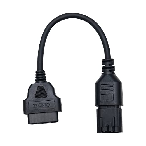 XTPTFABS 16 pin Female to 8 pin CAN EOBD OBD2 Diagnostic Connector Cable | Fit for Polaris ATV Motorcycle Slingshot,Fit for RZR,Ranger,General,Sportsman,ACE & Slingshot with 8 pin diagnostic port