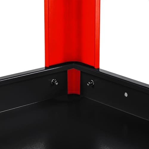 3-Tier Rolling Tool Cart with Pegboard, 1000LBS Load 2 Lockable Casters | Heavy Duty, Metal Mechanic Tool Storage, For Garage, Repair Shop, Warehouse & Workshop