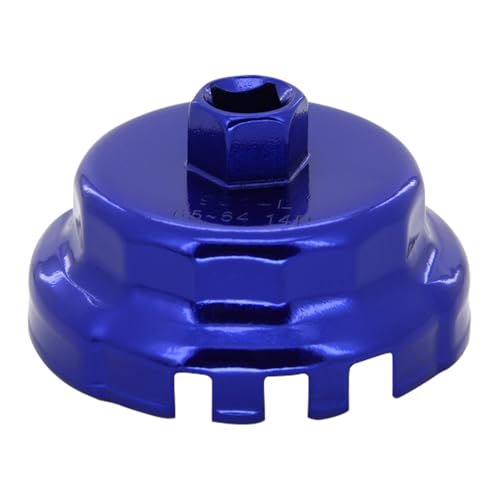 A ABIGAIL Heavy Duty Oil Filter Wrench for Toyota Oil Filter Tool Oil Filter Cap Wrench Removal Tool 64mm 1/2" Drive for Lexus, Camry, 4 Runner, Tundra 2.5-5.7L Engine
