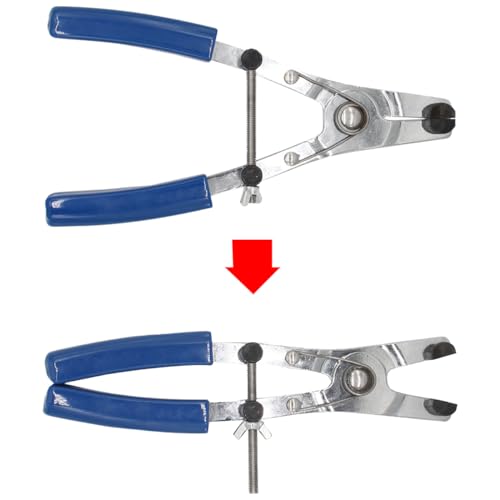 Osilly Motorcycle Brake Piston Removal Pliers, 18-44mm/0.7-1.7" A3 50# Carbon Steel Brake Caliper Piston Puller Remover Tool Ergonomic Repair Tool, Brake Retractor Universal for Motorbike