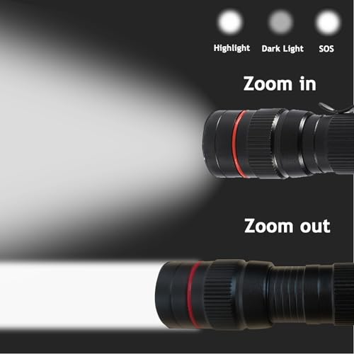 Wrrozz 2 Pack Small Mini LED Rechargeable Flashlight, Zoomable with Clip | High Lumens flahlights, Single Mode Super Bright EDC Flash Light, Portable Pocket Pen, for Gift, Camping, Emergency, Hiking - size: B-2 pack
