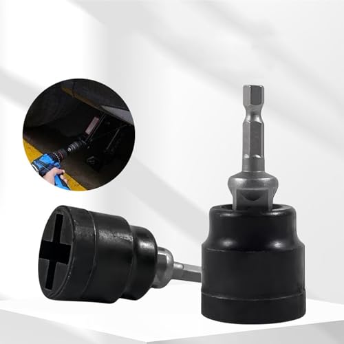 Drill Adapter Jack Socket - Quick Connect Lifting Tool | Electric Socket Adapter for Vehicle Maintenance, Tire Work, Road Trip Kit, Beginners, Mom, Compact Car Repair Accessory for Home Gara
