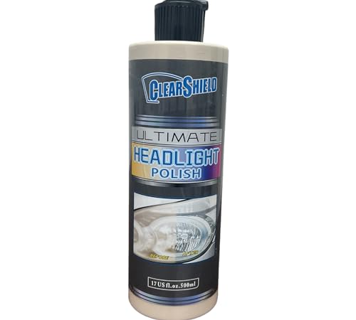 Clearshield Headlight Restoration Kit with Car Buffer Polisher - Professional Headlight Restorer Kit and DIY Headlight Cleaner - Restore Head Light Lens to New Condition - 50+ Cleanings
