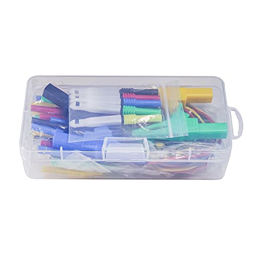 Goupchn Back Probe Kit 44PCS Banana Plug to Copper Alligator Clips Test Leads Kit with Alligator Clips, Wire Piercing Probes Set, 4mm Banana Plug Adapter for for Car Repairing Automotive Diagnostic - style: 44PCS