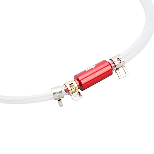 1Pair Brake Bleeder Hose, One Way Check Valve Tube Brake Bleeder Hose Set 6MM Long Lasting Bleeding Tool Kit Universal for Motorcycle Car