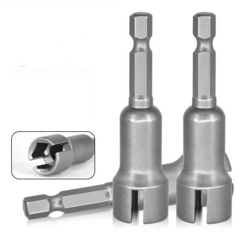 2PCS Power Wing Nut Driver Set, Wing Nut Drill Bit Socket Wrenches Tools Set,1/4" Quick Connect Hex Shank for Panel Wing Nuts, Screws Eye, C Hook Bolt,Q-Hanger,Wire Twisting