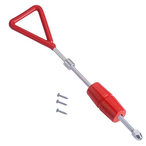 1 LB Dent Puller Slide Hammer Kit with 3 Screw Tips | Auto body sliding repair tool with one-piece shaft and handle for added strength