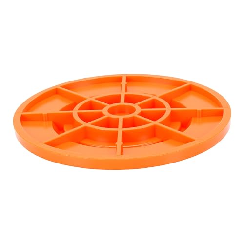 Diydeg RV Leveling Block, 4Pcs Red Round Jack Feet 20cm Heavy Duty Car Leveling Pad Set Car Jack Feet Kit for Travel Trailer