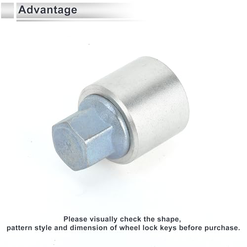 Vehicle Wheel Lock Lugnut with Bolt Kit for Audi A4L A5 A6L Q2L Q3 Q5 Q7 A8 Type x Anti-Theft Screw Nut Removal Key Socket 1 Set