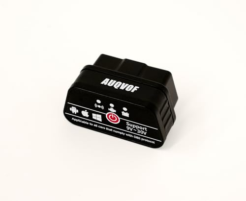 OBD2 Scanner Bluetooth 5.0 for iPhone & Android - 12 Protocols & J1939 Supported, Car Diagnostic Scan Tool, Check Engine Code Reader, Compatible with Torque & CarScanner (VIP), No Subscription Fee