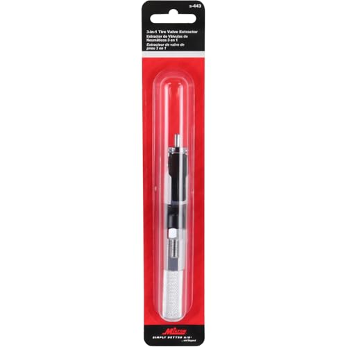 Milton (S-443) 3-in-1 Tire Valve Extractor and Inflator Tool - Remove, Inflate, Install.
