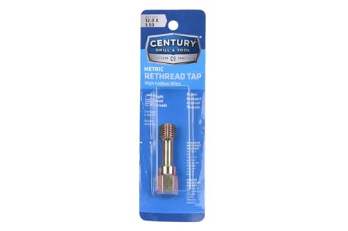 Century Drill & Tool, 92009, 12X1.50,Rethreading Tap,Tool Set, Thread Repair - size: 12 X 1.50