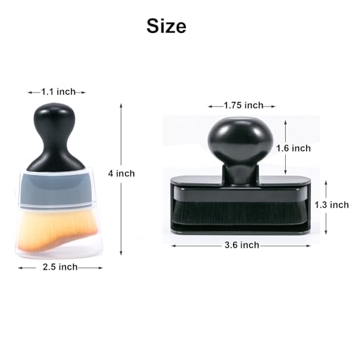 UNIMEIX Tire Shine Applicator Brush Kit Large Vegan Tire Shine Brush with Storage Stand for Vehicles Tire Shine Polish Wax and Car Interior Cleaning