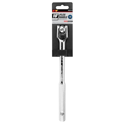 Performance Tool W32118 1/2-in Drive Flex Handle Home Improvement Hand Tool, Silver, 10-Inches - style: 1/2" Dr 10" Flex Handle