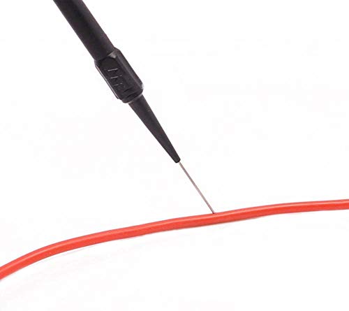 15pcs Test Back Probe Pin,0.7mm on-Destructive Pin Test Probes Pin Insulation Piercing Needle Multimeter Test Probe for 4mm Banana Plug