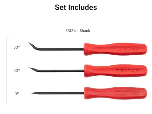 TEKTON 5/32 Inch Mini Pry Bar Set (3-Piece) | LRD90804 | Made in USA - size: 5/32 Inch 3-Piece Set