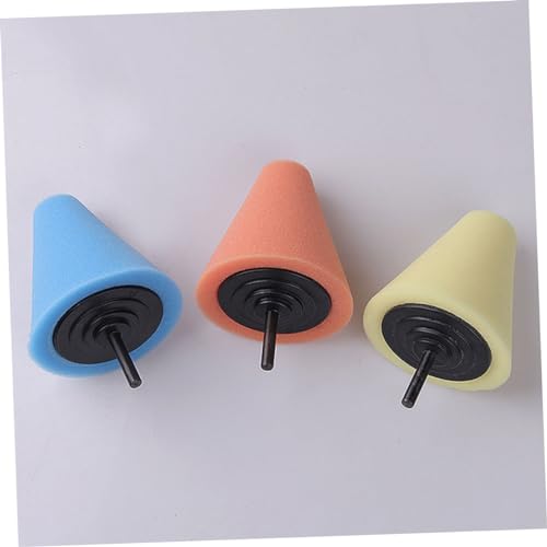 CALLARON 2pcs Cone Shaped Car Buffing Pads Wheel Hub Cleaning Tool Car Polishing Wheel - color: Bluex2pcs, size: 15*6cmx2pcs