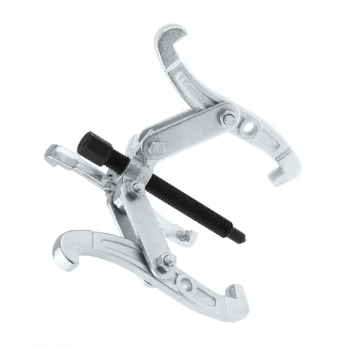 ChgImposs 4 Inch 3-Jaw Gear Puller, 2 Jaw 3 Jaw Puller for Pulley Gears Bearings and Flywheels, Heavy Duty Pulley Puller with Reversible Jaws, High Carbon Steel Removal Tool Bearing Puller Tool - size: 4 Inch
