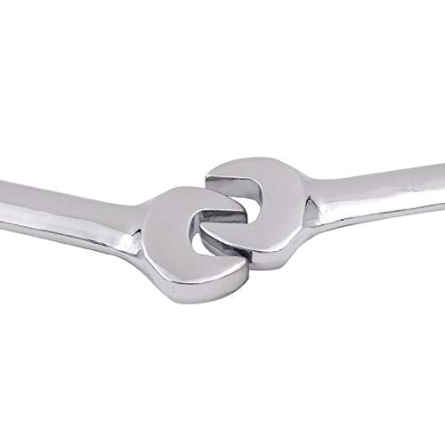 KINJOEK 2 PCS 19mm 12PT Ratchet Wrench, Metric Gear Combination Ratcheting Wrench Set with 5° Movement and 72 Teeth for Projects with Tight Space - size: 19mm 2PCS