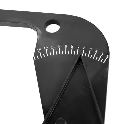 Wheel Balancer Caliper Tool - Rim Width Measuring Gauge for Tire Balancing, Portable ABS Plastic Tire Scale with Raised Numbers