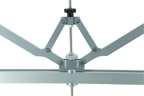 870mm Four-Legged Car Dent Pull Lever Bar Kit 6 Claw Hook Puller Rings Aluminum Auto Body (Silvery) - color: Silvery