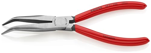 KNIPEX Long Nose 40 Angled Pliers w/out Cut, Red | bike-hand-tools
