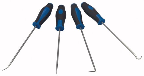 OTC 8263 9.25" Long Pick and Hook Set - 4 Piece - size: 9.25 Inch
