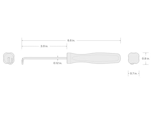 TEKTON Compound Pointed Hook (1/8 x 3 in. shank) | PNH21108 | Made in USA - style: Compound Hook